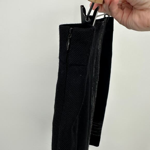 Akris Punto Wool Lined Designer Quality Minimalist Career Skirt Womens 12 - Picture 2 of 7